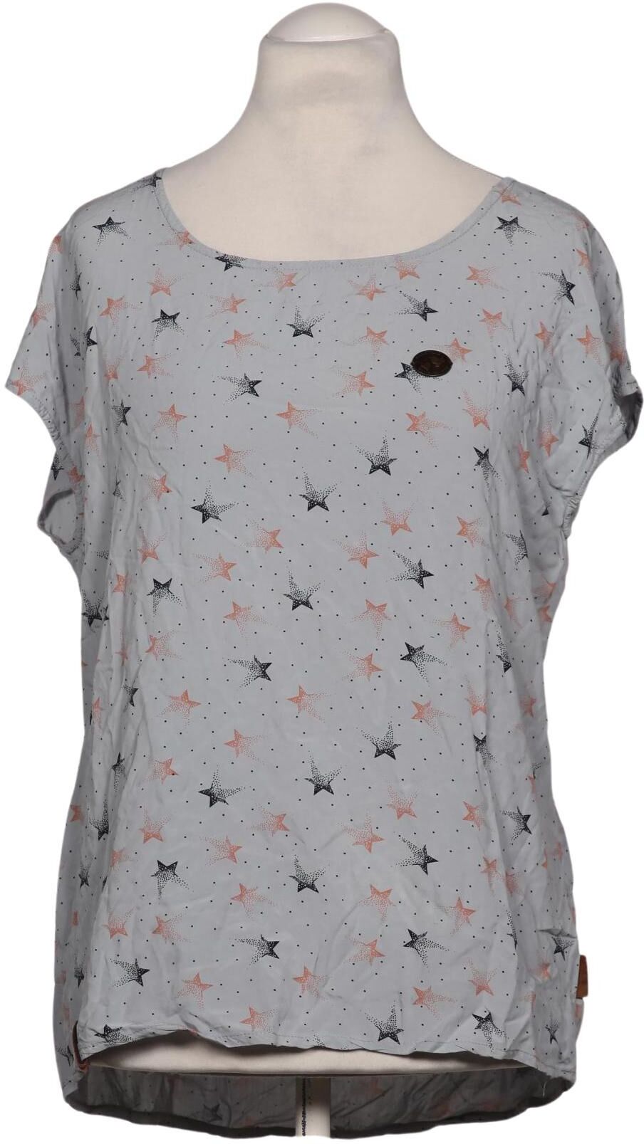 Naketano Damen Bluse, Grau, Gr. L, Viskose - Second Hand