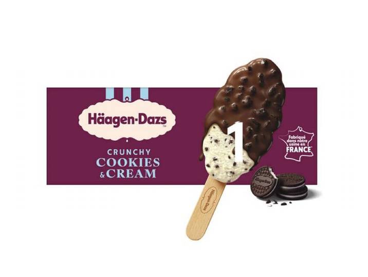 HAAGEN-DAZS Crunchy Cookie Cream x1 80 ml
