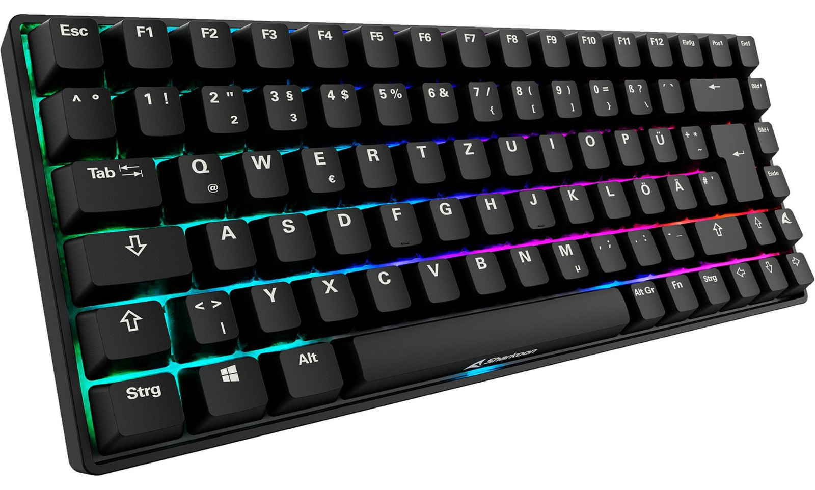 Sharkoon Skiller SGK50S3 Gaming Toetsenbord met PBT-toetsen, RGB, zwart-geel