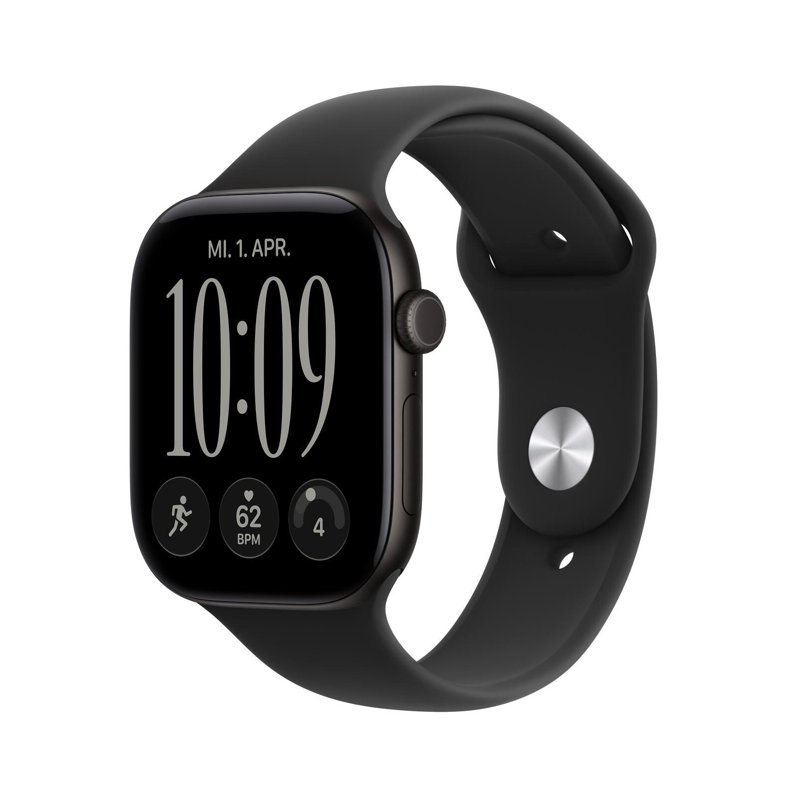 Apple Watch Series 12 Aluminium (GPS) 46mm Schwarz MJEK4ZR/A
