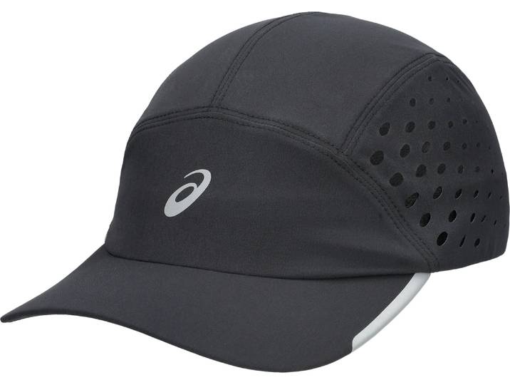 Baseball Cap ASICS, Damen, Gr. S, schwarz, Web, Kunstfaser, unifarben, Caps Baseball Cap, Reflektierend, Verstellbare Passform, ASICS Design