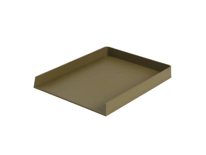 Muuto - Arrange Desktop Tablett, 32 x 25 cm, braungrün