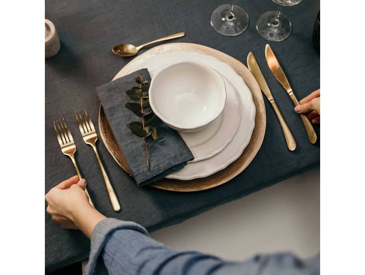 home24 Sierbord BANQUET Ø 32cm goud/goud