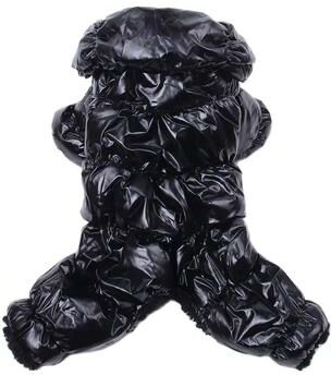 Happy Pet Pantry Warm Fleece Dog Overalls: Windproof Hooded Parka For Small Breeds M 2