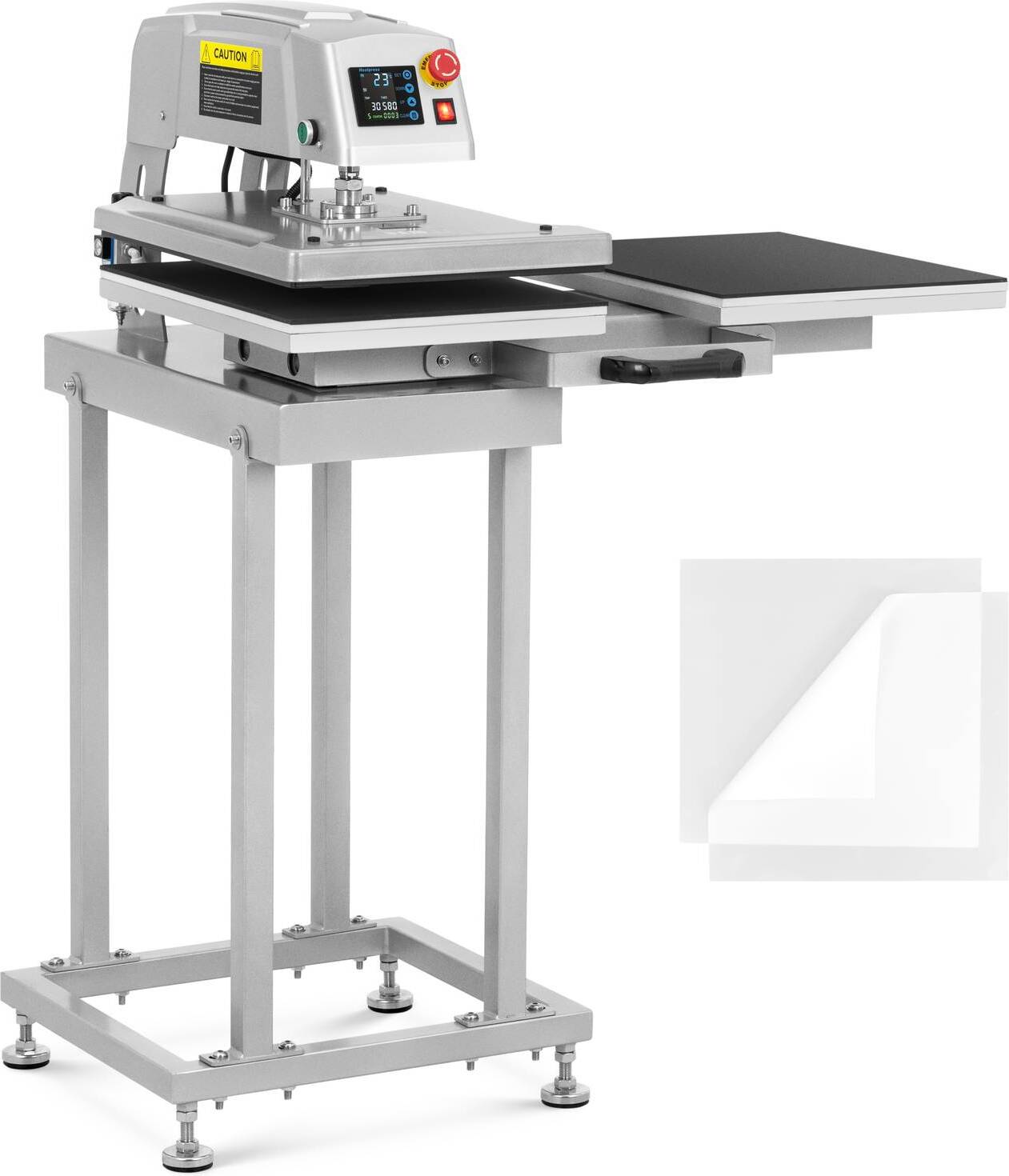 Expondo MSW Pneumatische Transferpresse - doppelt - 40 x 50 cm - mit Unterbau