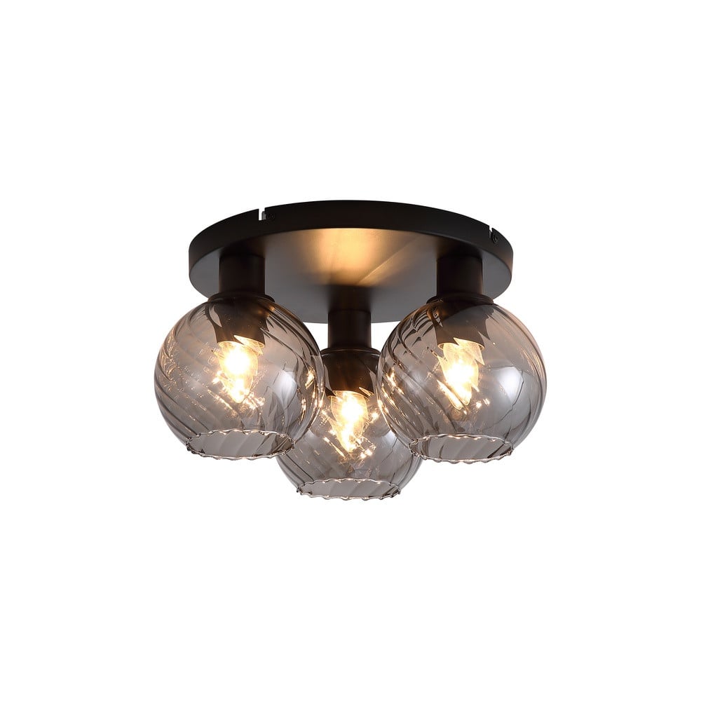 Searchlight Radiance Plafondlamp, 3-lichts, zwart