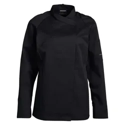 Damen Kochjacke "13501" - XL - schwarz