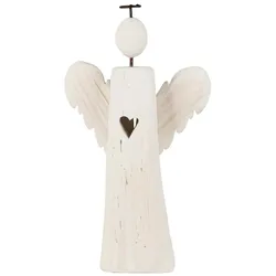 IB Laursen Engel stehend Lucia, 13.7 x 4.7 x 24 cm, Weiß