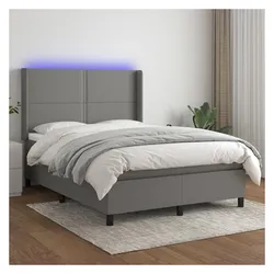 vidaXL, Boxspringbett, Alexandria (Flach mit Nägeln) (140 x 190 cm)