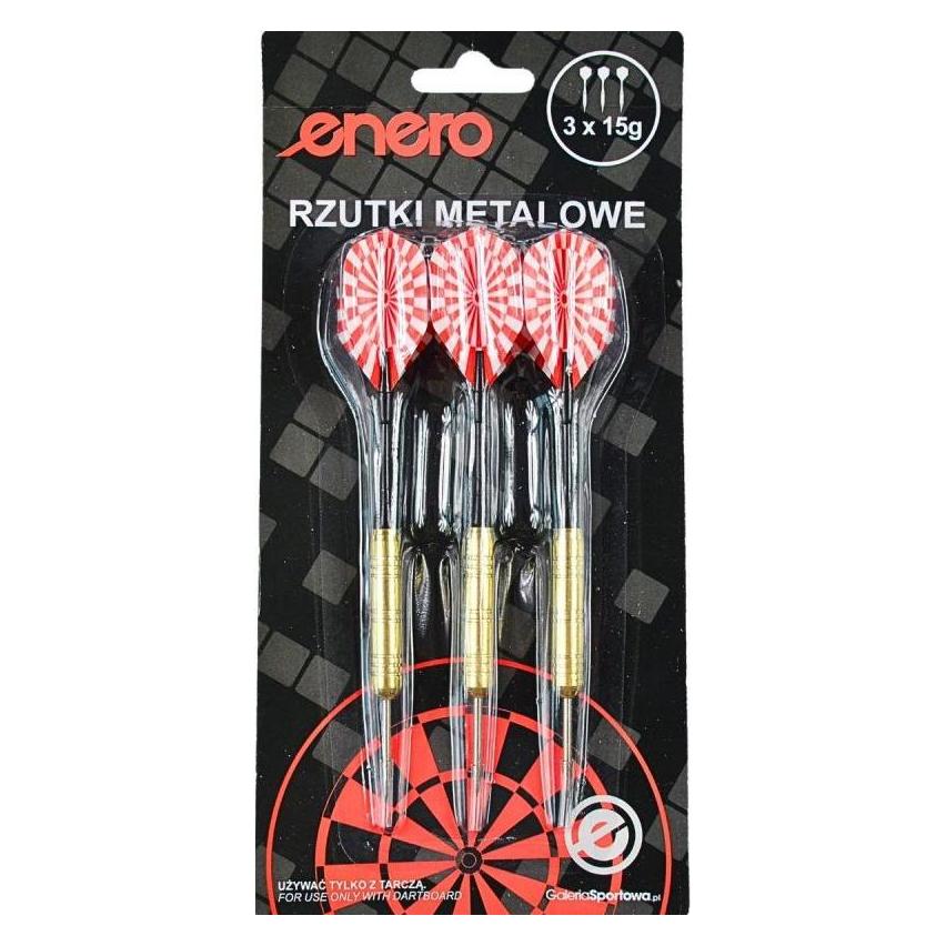 Enero Rzutki Lotki Metalowe Dart 18g Kpl.3szt (18 g) (58794234)
