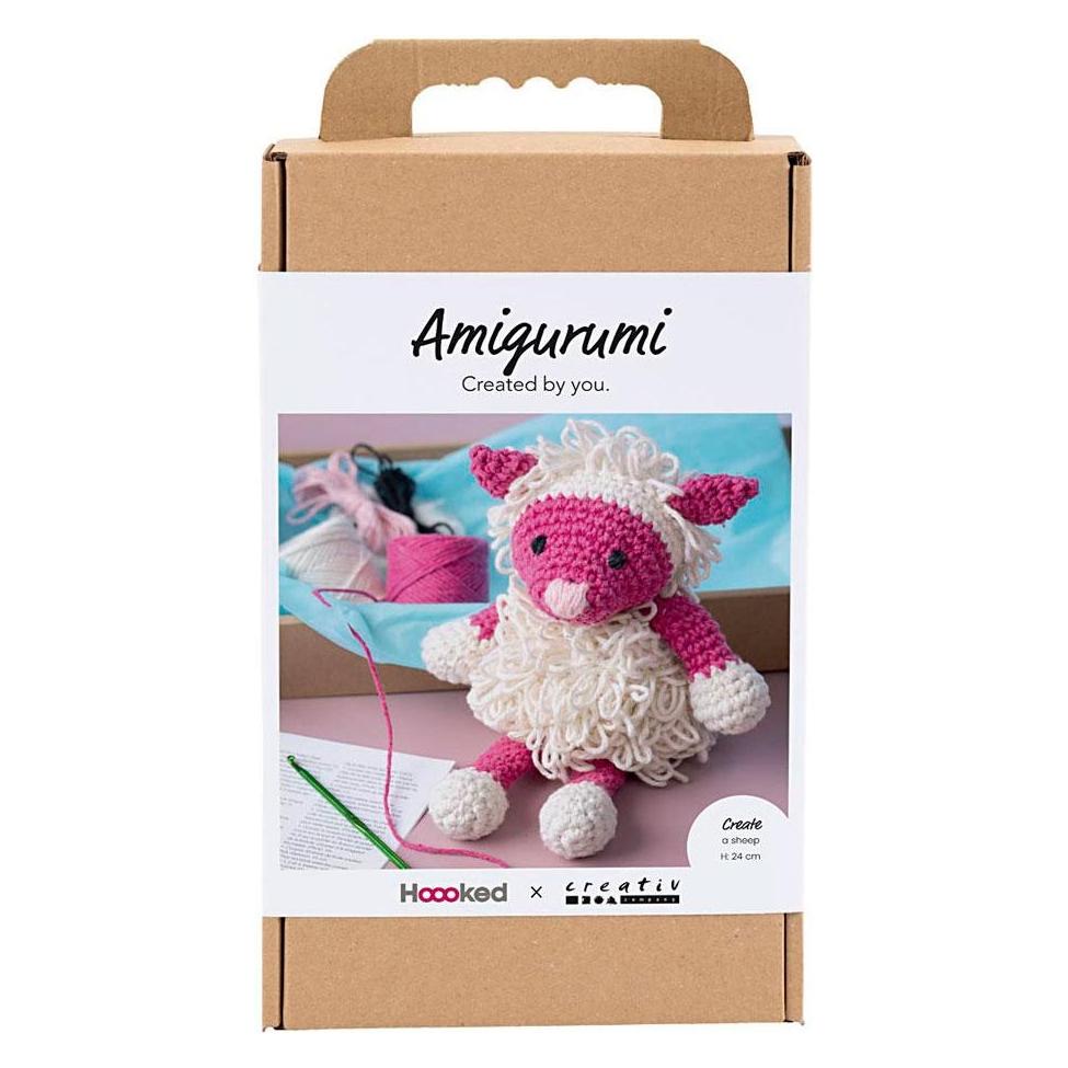 Default Craft Kit Amigurumi - Sheep - pink - off white (977868) (977868)