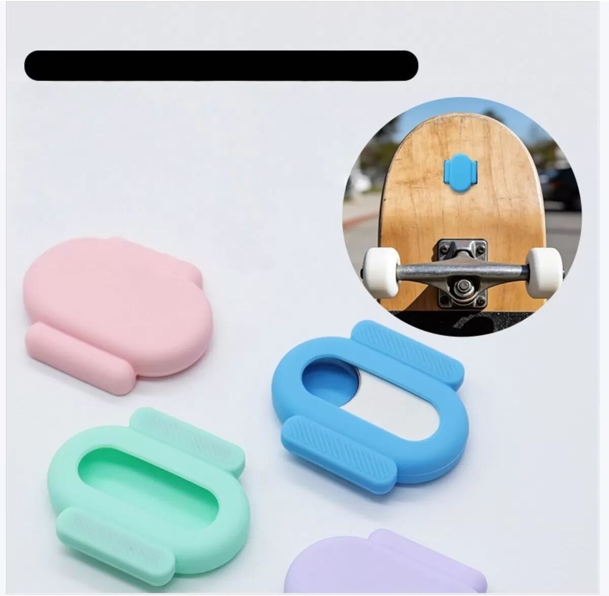 INF Silikon-Schutzhülle kompatibel mit Samsung Gaaxy arTag2 und Galaxy SmartTag2 — Magnetische Autohalterung, starke Schwarz