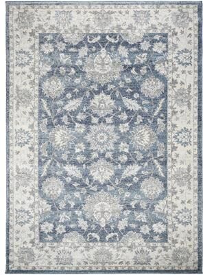 Mayberry Rug Barcelona Carmelo Blue Traditional Oriental Area Rug