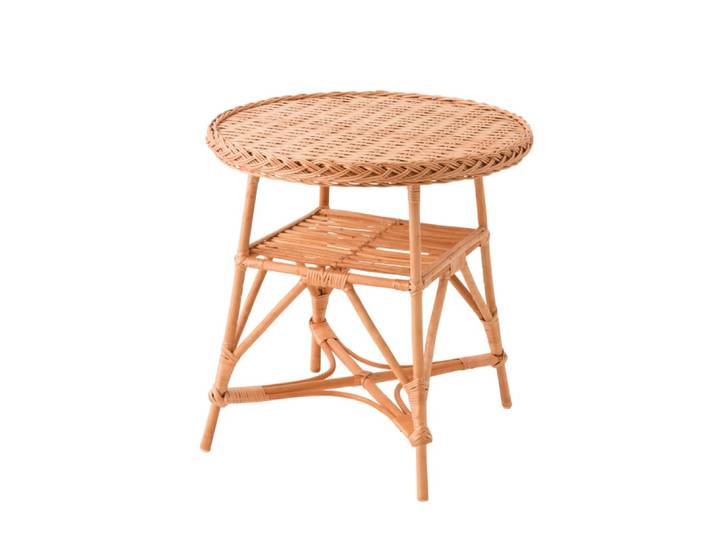 Table ronde en osier
