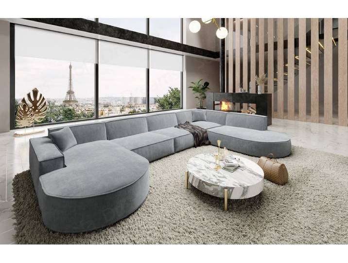 Wohnlandschaft Alegranza U-Form aus Stoff