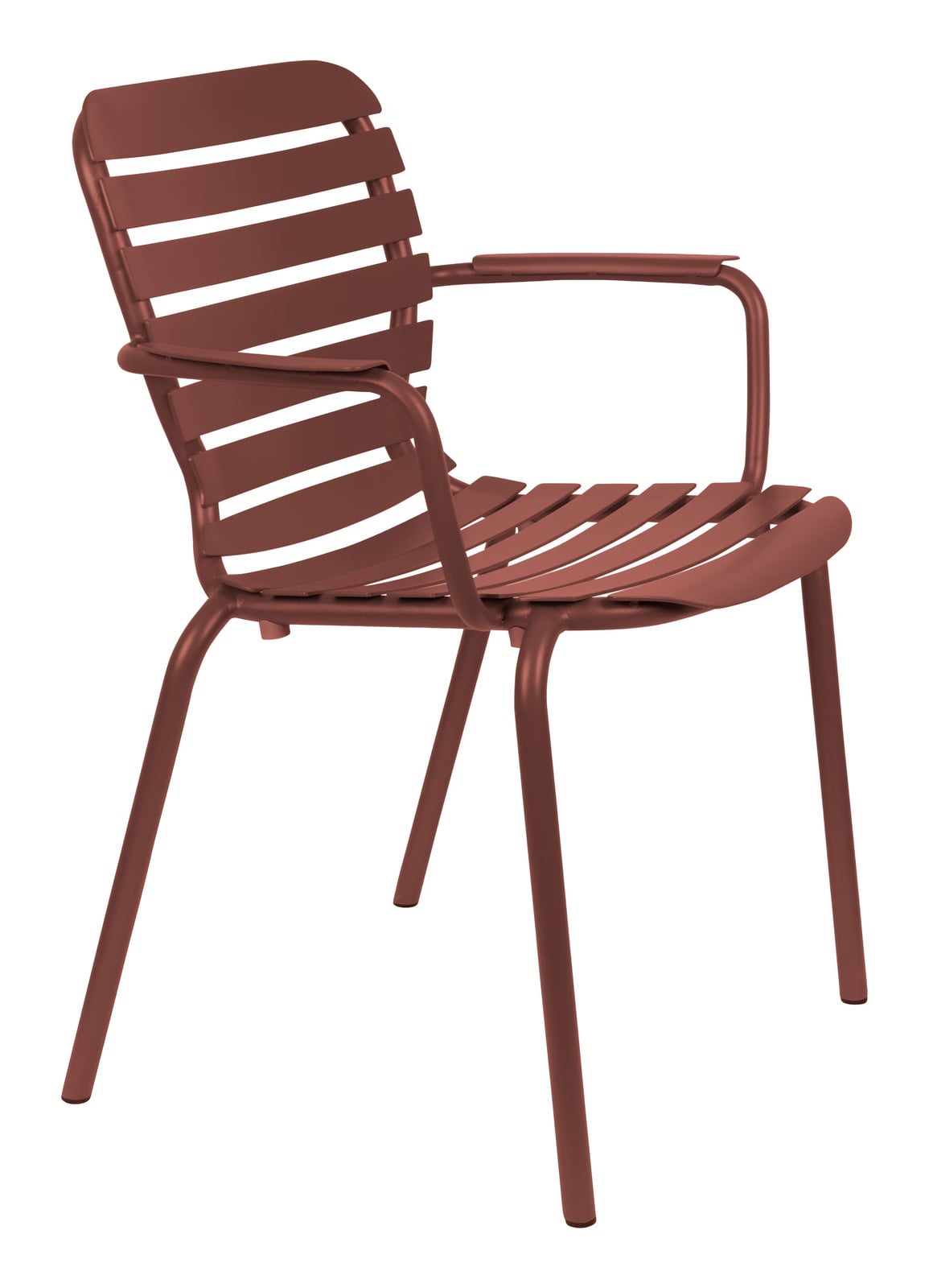 Zuiver Tuinstoel Vondel met armleuning, Aluminium, Rood