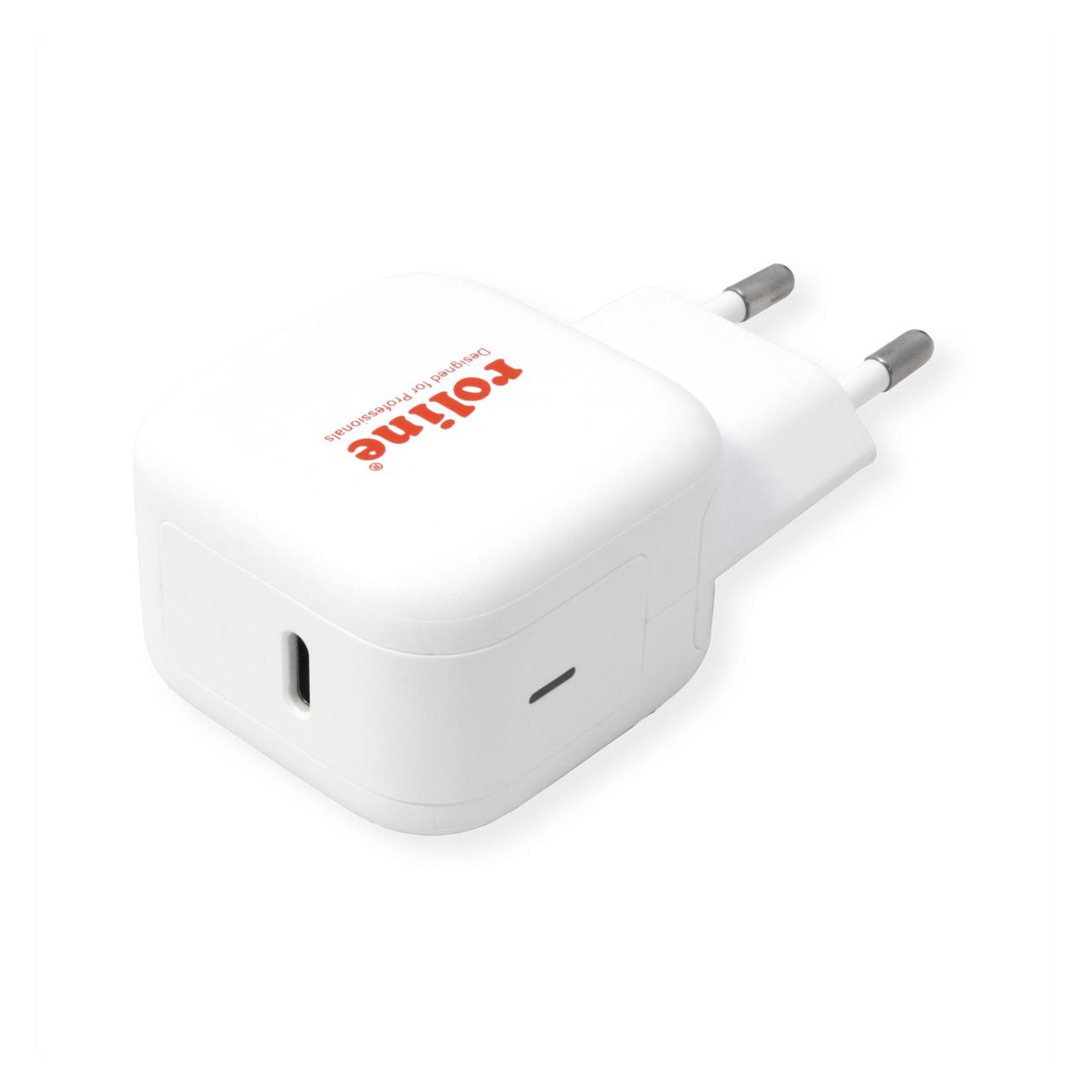 Roline USB Charger 1 Port, USB-C, 20W (20 W, 1 Port) (19.11.1057)