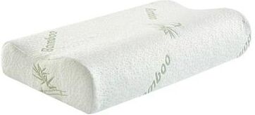 Inspired Finds DreamEase Memory Foam Long Pillow Orthopedic Neck And Maternity Support Pillow bamboo White 19.69 11.81 3.94 In