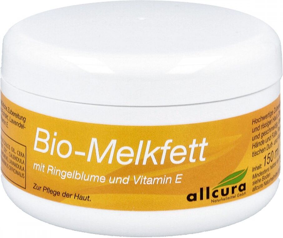Melkfett Bio mit Ringelblumen und Vitamin E Creme 150ml