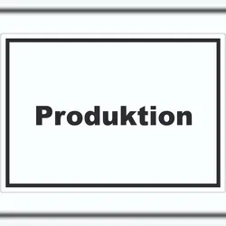 HB-Druck Produktion Aufkleber mit Text Herstellung Fertigung waagerecht A0 (841x1189mm)