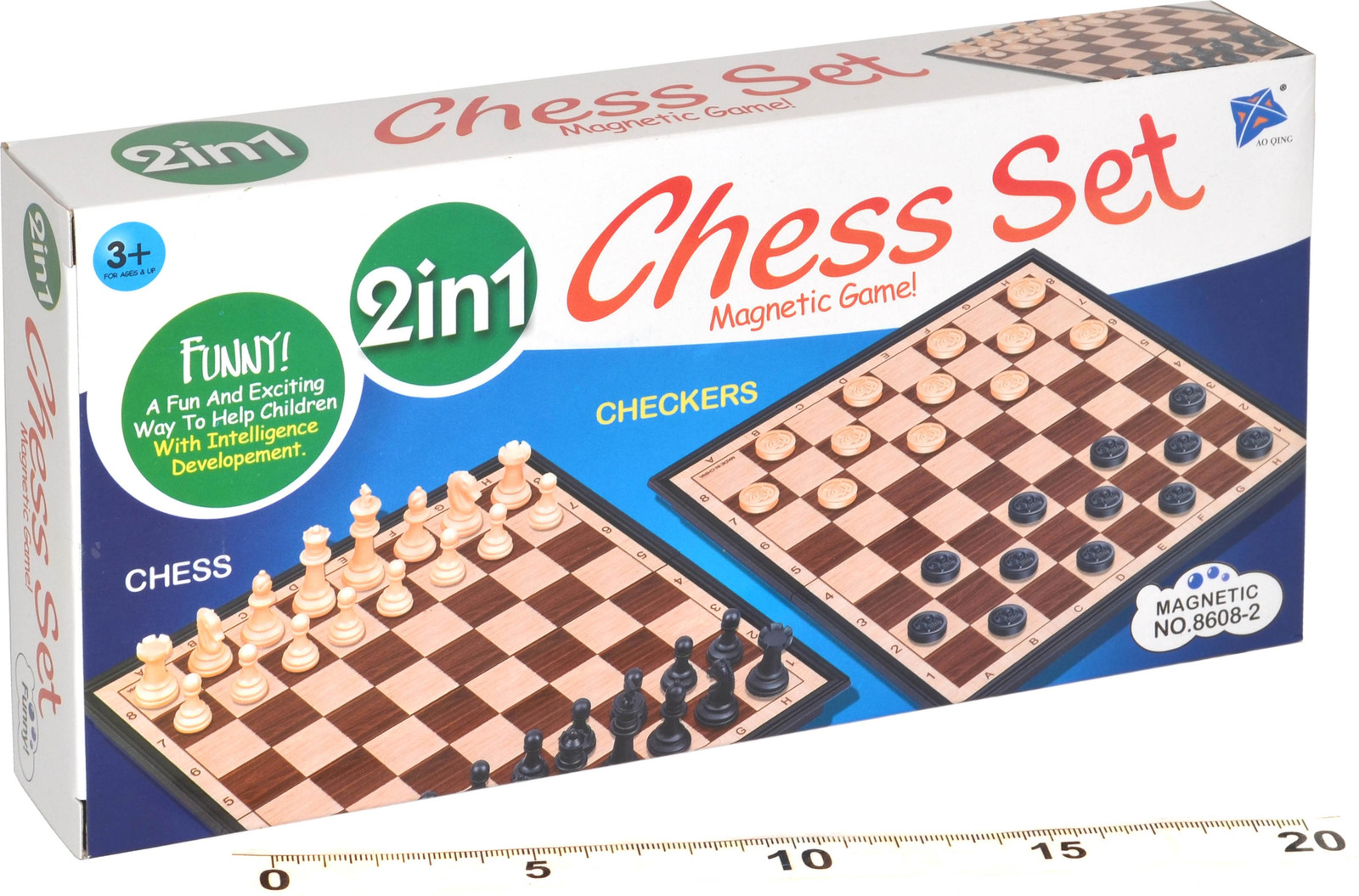Wiky Magnetische Schaken en Dammen 2in1 Set