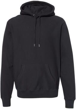 Independent Trading Co. IND5000P Legend Premium Heavyweight Cross-Grain Hooded Sweatshirt in Black size XS   Cotton/Polyester Blend