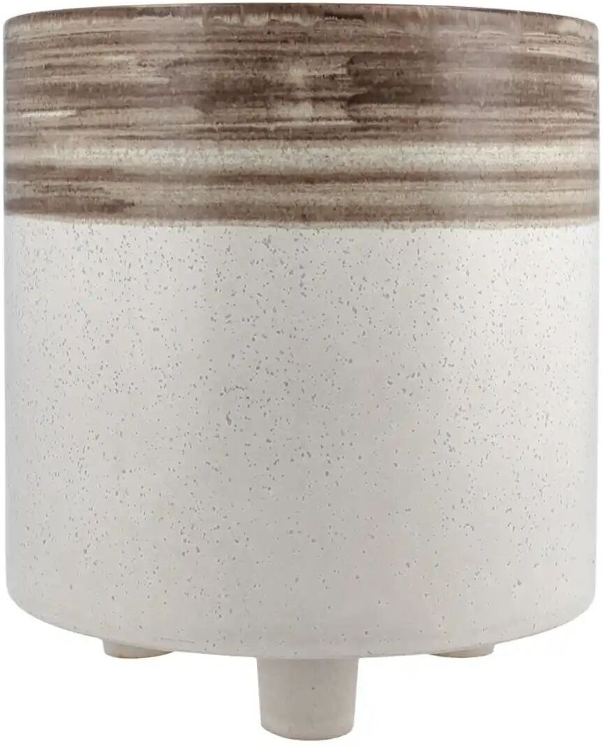Höffner Übertopf   ¦ creme ¦ Steingut ¦ Maße (cm): H: 25  Ø: 23