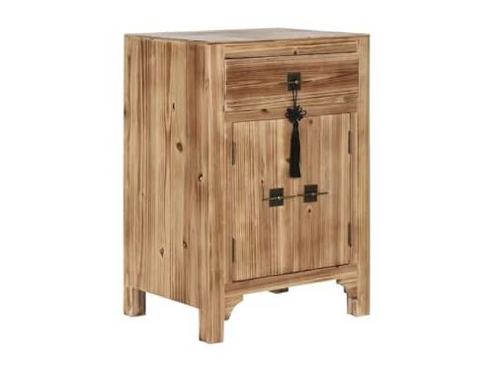 DRW Orientalischer Nachttisch, Naturholz, 45 x 34 x 66 cm
