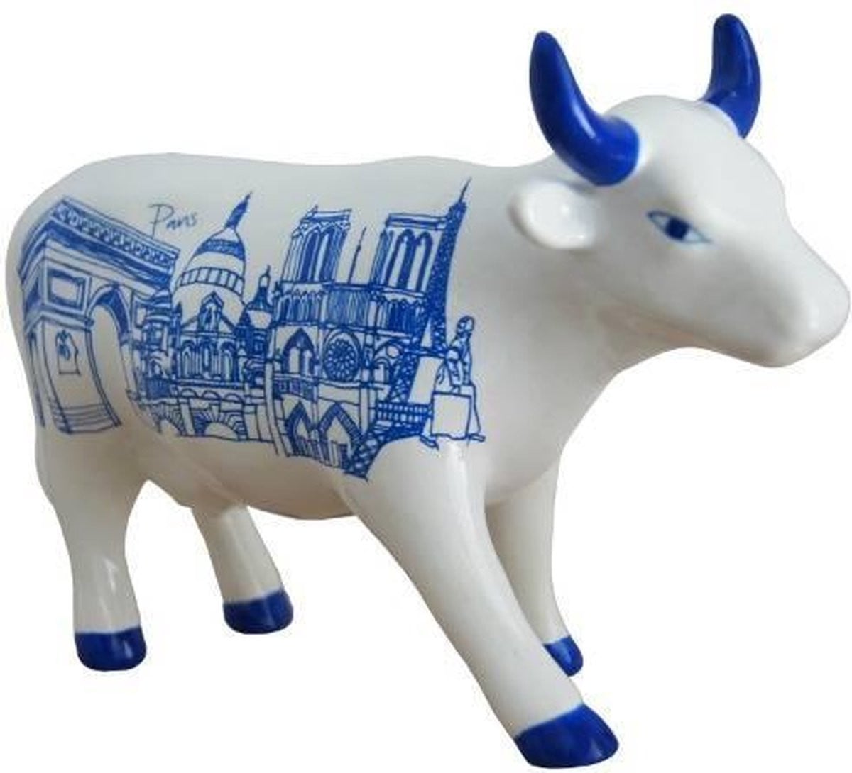 Cowparade Paris Cow tabletop decoratie voor volwassenen