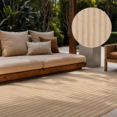Teppich TED BAKER "Linley, Wendeteppich", beige (jute weiß), B:120cm H:8mm L:170cm, Polypropylen, Teppiche, Teppich, Designteppich, Wetterfest, Pflegeleicht, Modern, Wohnzimmer, Terrasse