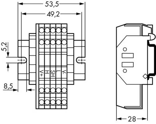 WAGO 810-901/000-001 Abzweigeinheit 1St.