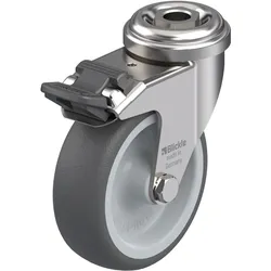 Blickle, Möbelrollen, 755002 LRXA-PATH 75G-FI Lenkrolle mit Feststeller Rad-Durchmesser 75 mm