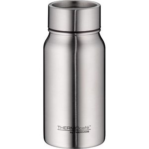 Thermos Thermobecher TC Drinking Mug steel, silber, hält 8 h warm und 16 h kalt, Edelstahl doppelwandig, 350 ml
