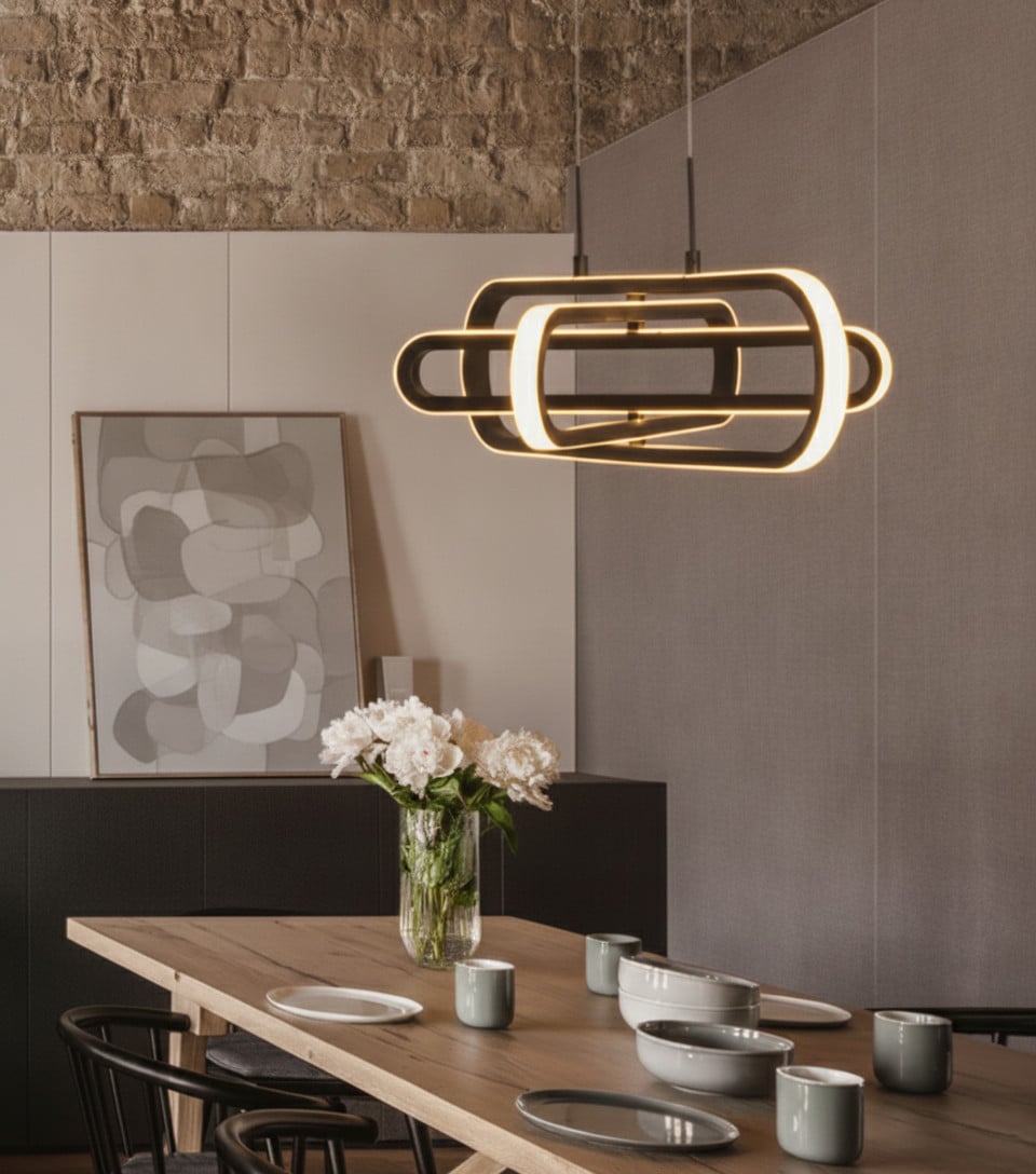 Lyora Design hanglamp Arte zwart ovaal aluminium