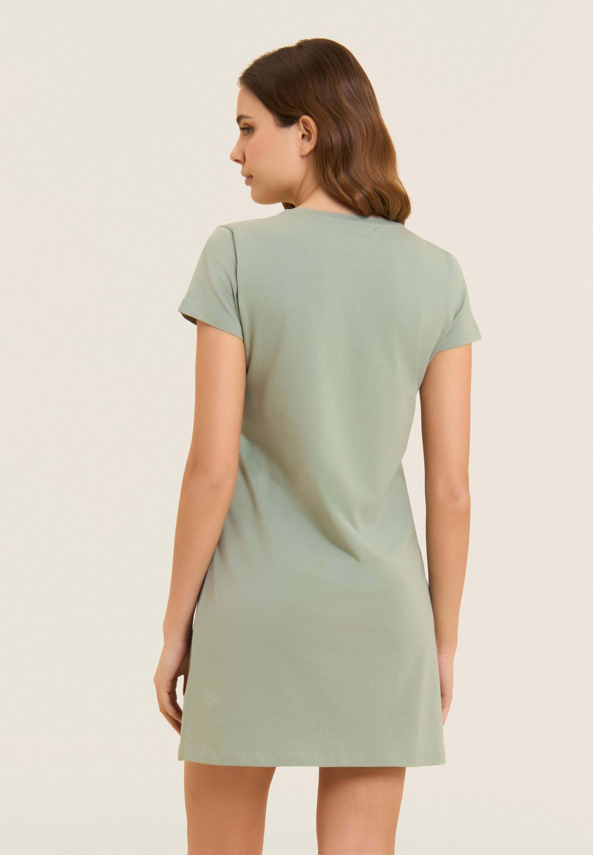 Strandkleid FREDDY "Kleid S26WCRD1", Damen, Gr. S, EURO, grün (iceberg grün), Obermaterial: 95% Baumwolle CO. 5% Elasthan EL., Kleider Strandkleid iceberg grün S, EURO
