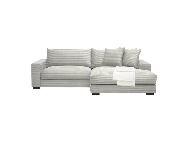Ecksofa Cord Beige