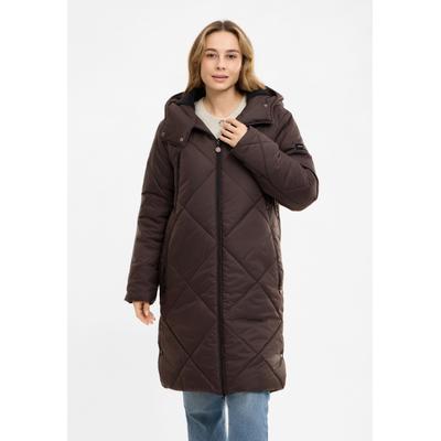 Wintermantel FRIEDA & FREDDIES "Frieda & Freddies", Damen, Gr. 42, braun (chocolate), 100% Polyester, Mäntel Wintermantel