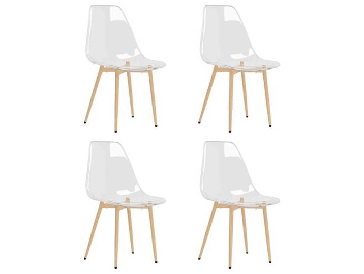 (72698)Chaise de cuisine CHIC Chaises à manger lot de 4 Transparent PET FR