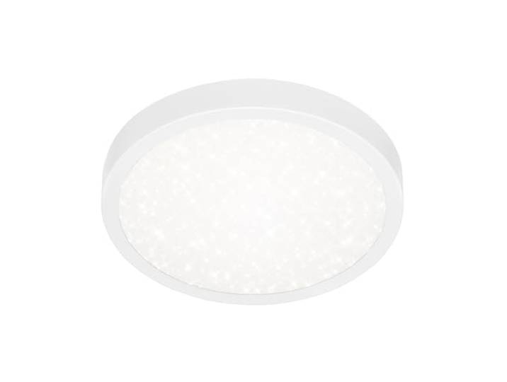 BRILONER Leuchten - Plafonnier LED à décor étoilé\, LED plat\, température de couleur blanc neutre\, 280 mm\, blanc 3048-016