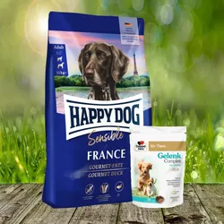 Happy Dog Sensible France 4 kg + Doppelherz Gelenk Complex 30 Chews