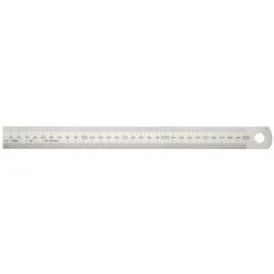 Vogel, Lineal, 1018010100 Lineal Edelstahl 1000x30x1,0mm Typ A= mm/mm (100 cm, Stahl)