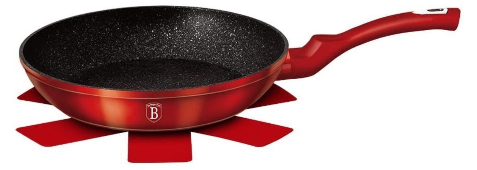 Berlinger Haus Metallic Line Red granieten koekenpan 28cm BH1253N