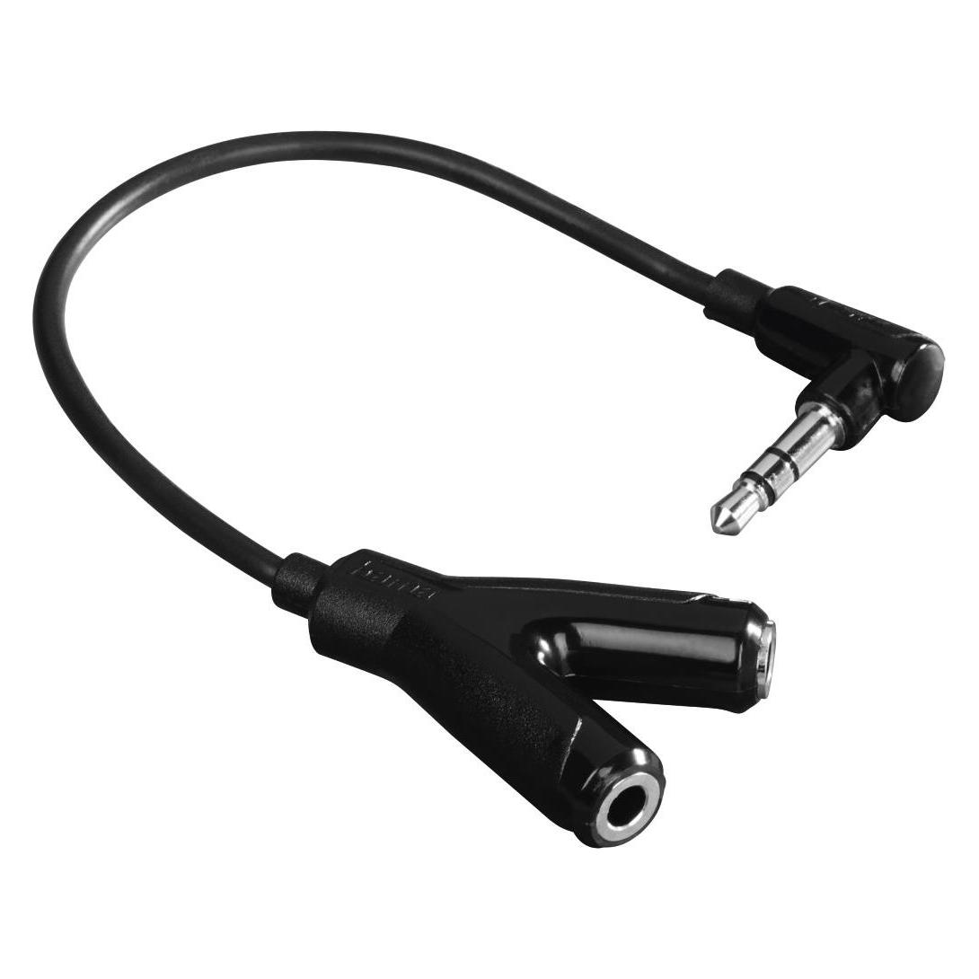 Hama 3.5mm Klinken-Stecker - 2 x 3.5mm Klinken-Kupplung (Klinkenadapter) (00122381)