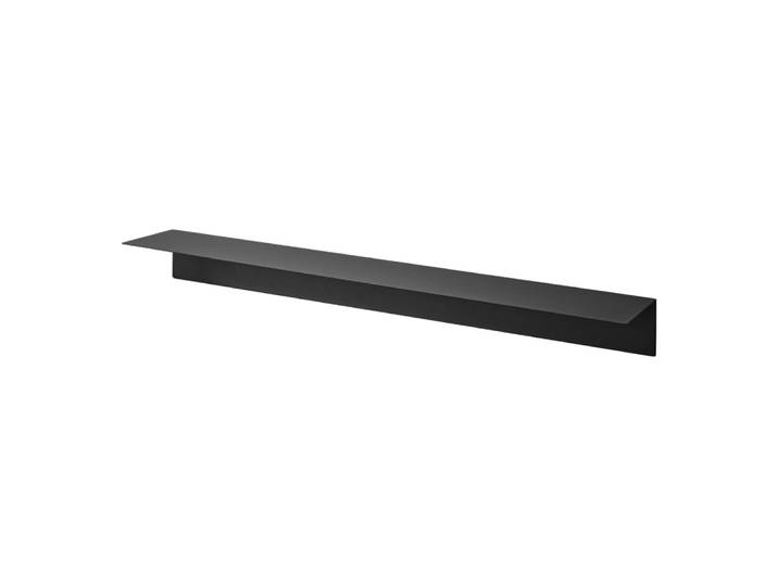 Étagère murale avec panneau magnétique en métal L90 cm - Noir