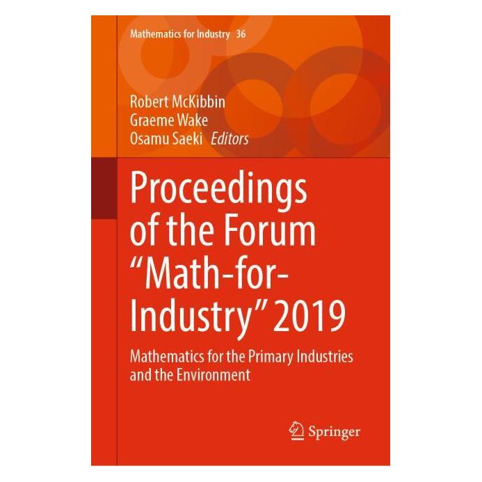Springer Proceedings of the Forum "Math-for-Industry" 2019 (Englisch, Hardcover, Graeme Wake, Osamu Saeki, Robert McKibbin) (61518492)