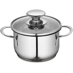 Kochtopf KÜCHENPROFI MINI (DH 12x6,50 cm) - silber - DH 12x6,50 cm