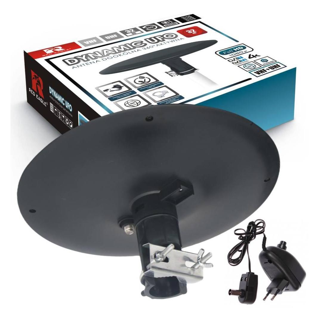 Opticum RED EAGLE Dynamische UFO-Rundstrahlantenne - Aktiv (DVB-T / -T2) (28214)