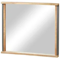 Spiegel 87 x 75 cm Josha , holzfarben , Glas,Aluminium , Maße (cm): B: 87 H: 75 T: 6.0
