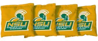 Skip's Garage Norfolk State University NSU Spartans Yellow Cornhole Bags