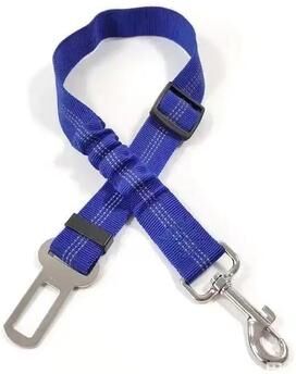 Uplift Treasures Adjustable Dog Car Safety Leash blue